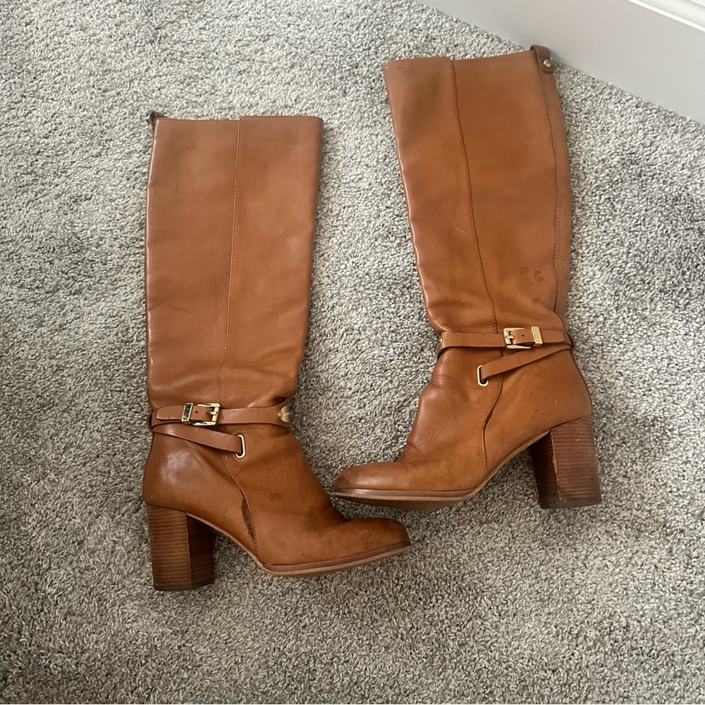 Michael Kors Tan Heeled Boots